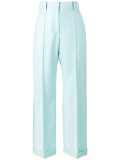 'starman' satin stripe trousers 