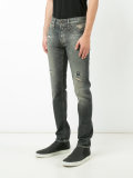 distressed slim-fit jeans 