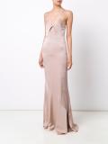 cut-off detailing long dress