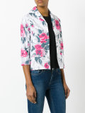 floral print cropped shirt