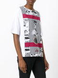 multi print T-shirt