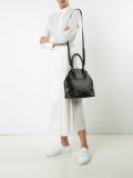 clasp panelled handbag