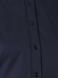 collarless butoned shirt