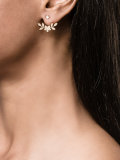 diamond floral ear cuff