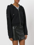 lace insert hoodie