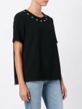 eyelet detail T-shirt