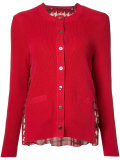 chiffon insert cardigan 