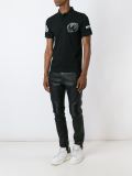 'Swallow Woodcut' polo shirt 