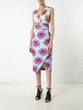 fitted floral dress