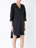 scoop back shirt dress