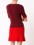 bicolour knitted T-shirt