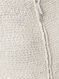 suede sleeve zipped top