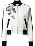 flowers bomber jacket