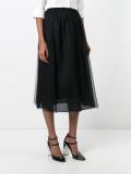 sheer layer A-line skirt