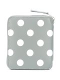 polka-dot zipped wallet