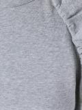 ruffle detail sleeveless sweatshirt