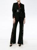 lace panel trousers