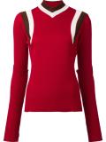 ribbed colour block top
