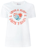 love & surf印花T恤