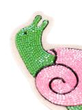 beaded snail velcro patch