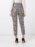 rose jacquard cropped trousers
