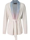 'Rainbow Gradient' belted cardigan