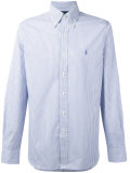 striped button-down shirt
