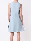 two-tone denim dress