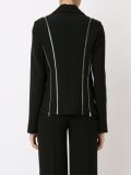 zip detail blazer