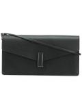 flap closure clutch bag