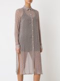 sheer shirt dress