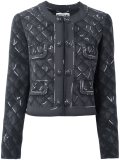 trompe-l'œil print jacket 