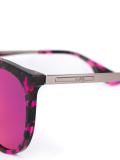 angular brim round sunglasses
