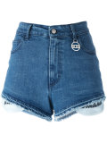 frayed trim shorts 