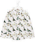 pigeon print shirt 