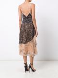 floral pleated camisole dress