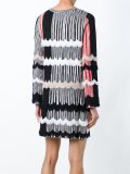 abstract print shift dress