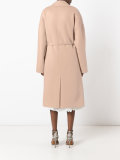 board lapel belted coat