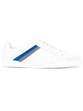 stripe panel lace-up sneakers