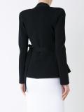 crepe knit wrap jacket