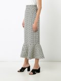 polka dots midi skirt