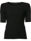 tubular stitched cut out back T-shirt