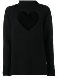 heart cut-out sweater