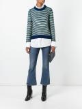 round neck striped jumper