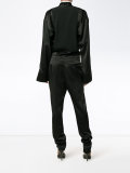 V-neck long sleeve jumpsuit 
