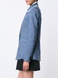 单扣编织夹克