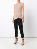 ribbed asymmetric tank top