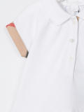 check trim polo shirt dress