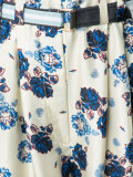 floral wide leg trousers