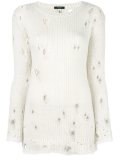 frayed sweater